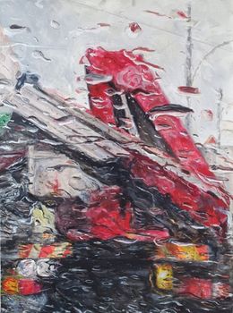 Peinture, Camion-grue, Sara Manglano