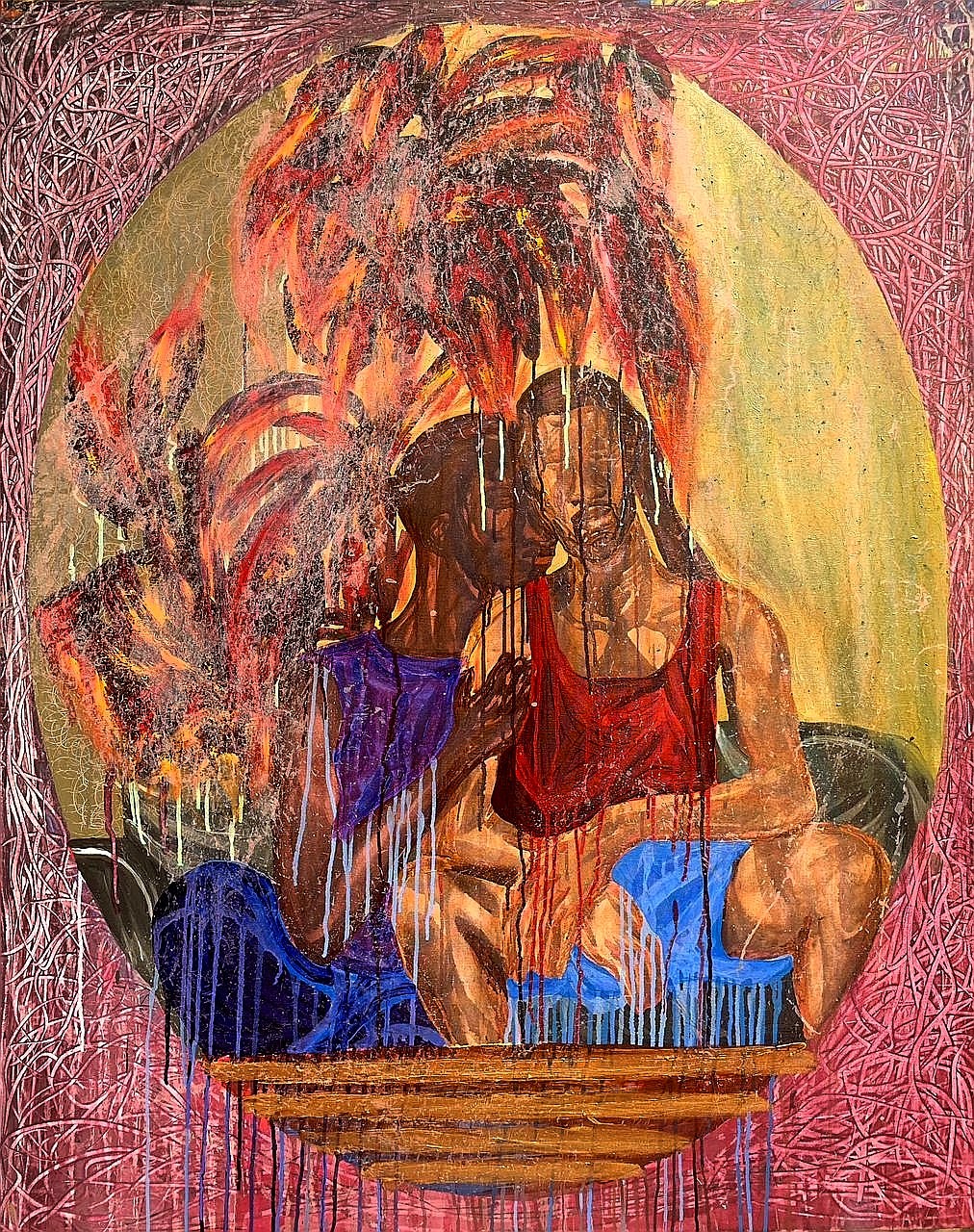 Ephraim Daminola Adegoke, Two cards playing Ephraim Daminola Adegoke, Two cards playing