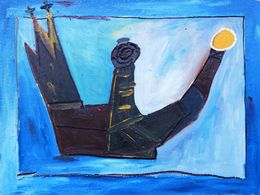 Peinture, Night Figure in Cologne, Karl-Karol Chrobok