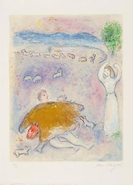 Print, La Ruse de Dorcon, from Daphnis et Chloé, Marc Chagall