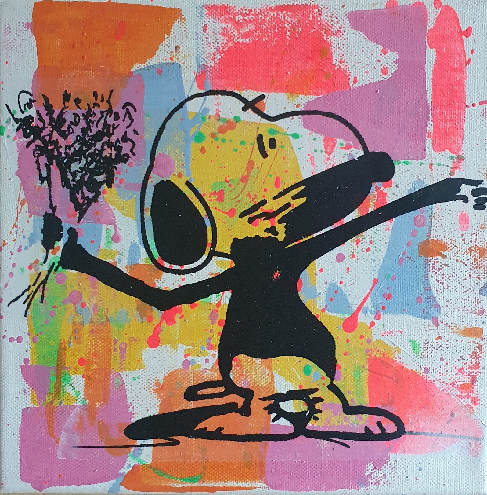 PyB, Snoopy aux Fleurs Banksy PyB, Snoopy aux Fleurs Banksy