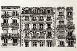 Dessin, Fenêtres de Paris, Libby Bothway