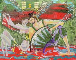 Painting, Carnival of Hearts, Anahit Mirijanyan