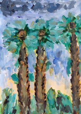 Pintura, Beneath the palms, Natalya Mougenot