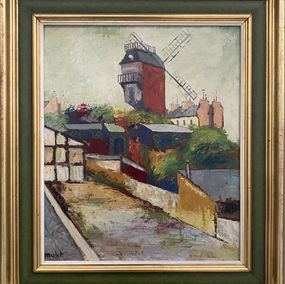 Peinture, Montmartre, le Moulin de la Galette, Élisée Maclet