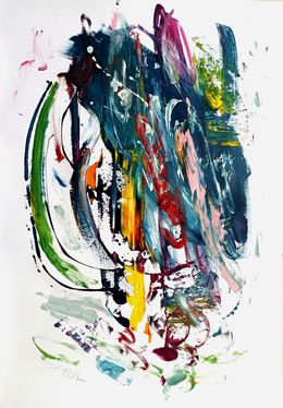 Painting, Colorful explosion, Saverio Filioli Uranio