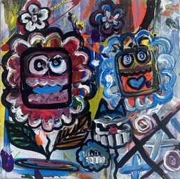 Painting, Vive les fleurs et les fleurs, Seb Paul Michel