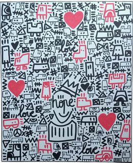 Painting, King coeur rouge, MrHope