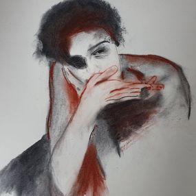 Fine Art Drawings, Boy with cigarette, Badriot