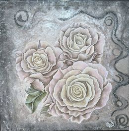 Pittura, Rosas en Hielo (Roses on ice), Evgeniya Brits
