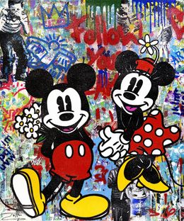 Gemälde, Follow Your Dream (Mickey Minnie Mouse), Jozza