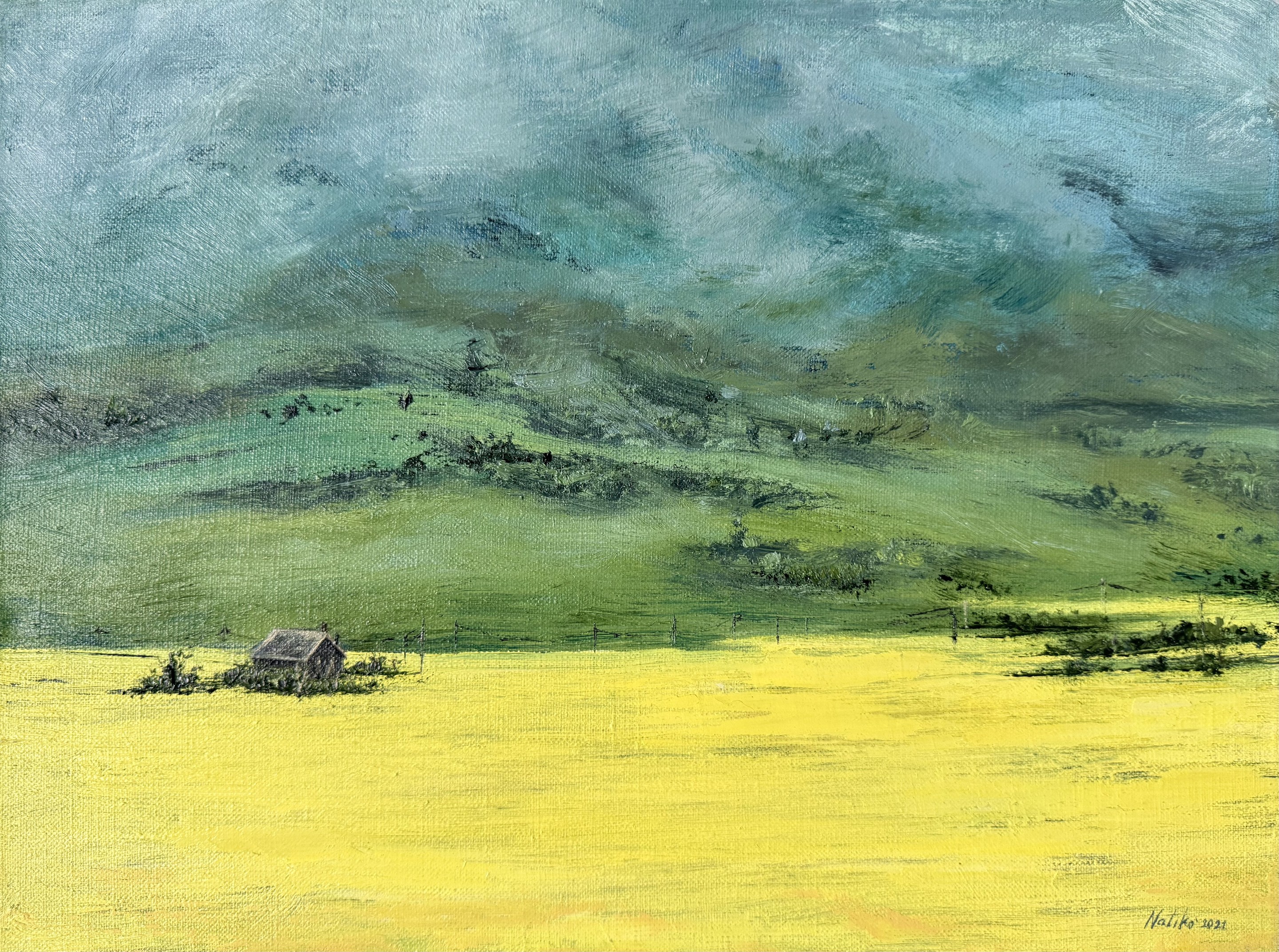 Natalia Korneeva (Natiko), Yellow field of Siberian rapeseed Natalia Korneeva (Natiko), Yellow field of Siberian rapeseed