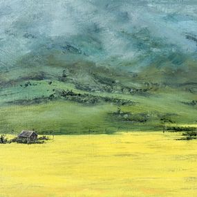 Pittura, Yellow field of Siberian rape, Natalia Korneeva (Natiko)