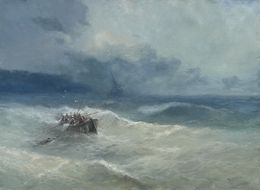 Painting, Drift into Sea, Karen Darbinyan