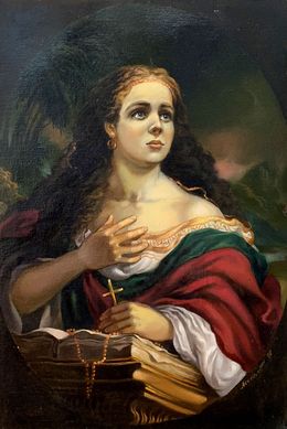 Painting, Maria Magdalena, Alexander Litvinov