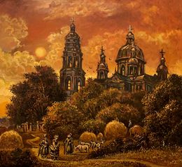 Painting, Monastery, Alexander Litvinov