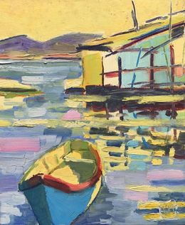Painting, Barque à la pointe courte, Joël Monnier
