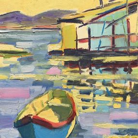 Gemälde, Barque à la pointe courte, Joël Monnier