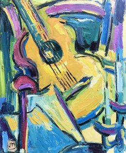 Gemälde, Guitare, Joël Monnier