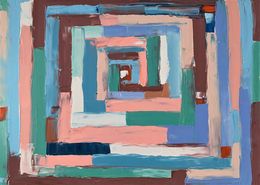 Painting, Colorful maze, Schagen Vita