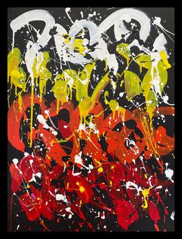 Painting, Big gradient curves, Aney