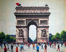 Peinture, Arc de triomphe - Paris, Giorgio Stocco