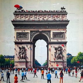 Pittura, Arc de triomphe - Paris, Giorgio Stocco