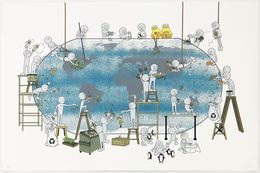 Édition, Our World (large hand signed serigraph), Kaï Aspire