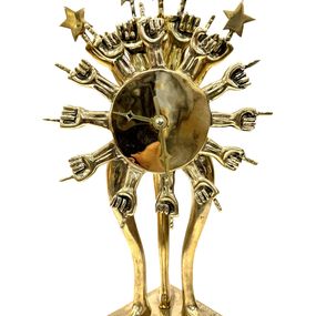 Scultura, Reloj Astrologico (rare signed bronze sculpture), Pedro Friedeberg