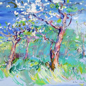 Painting, Apple tree blossom, Helen Shukina