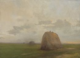 Painting, Evening over Harvest, Karen Darbinyan
