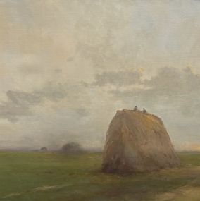 Peinture, Evening over Harvest, Karen Darbinyan