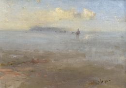 Painting, Coastal Silence, Karen Darbinyan