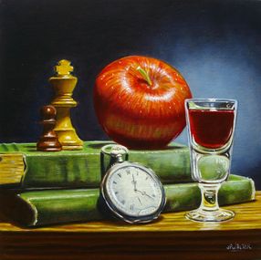Peinture, La pomme savante, Jean-Pierre Walter