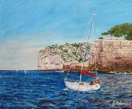 Peinture, Les calanques, Gyslaine Pachet-Micheneau