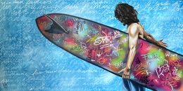 Peinture, Surf Tribute, Véronique Baleste