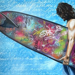Gemälde, Surf Tribute, Véronique Baleste