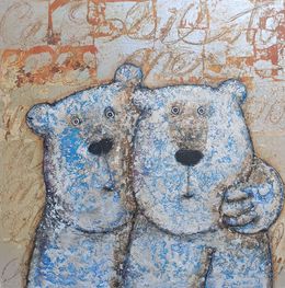 Peinture, Selfie ours, Hervé Maury