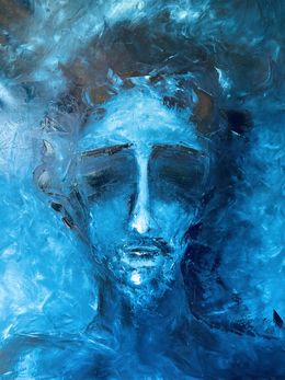 Peinture, Neptune, Patricia Pierre Gomez Baranda