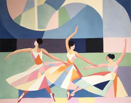 Peinture, Dancing in Harmony, Barbara Schaumann