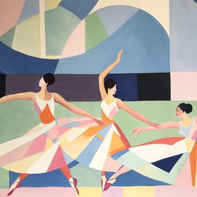 Gemälde, Dancing in Harmony, Barbara Schaumann