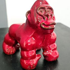 Sculpture, Mini Gorille (Rouge), Gite