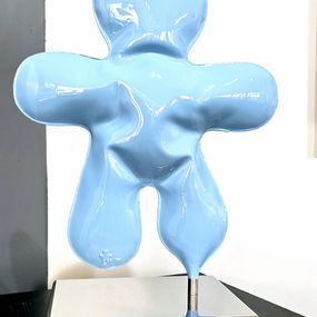 Sculpture, Petit Bonhomme F1 Bleu gulf, Henri Iglésis