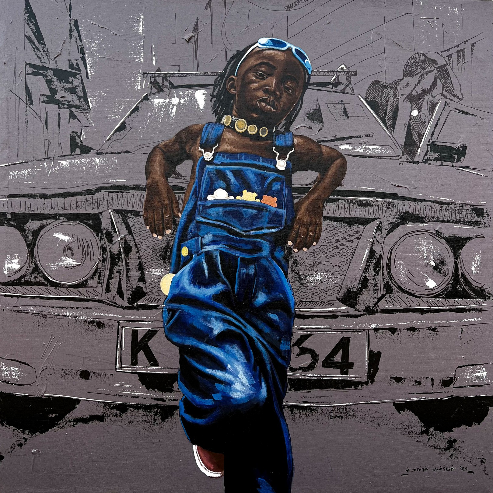 Eyitayo Alagbe, Creative Rebel - 21st Century, Contemporary, Figurative, Mixed Media, Children Eyitayo Alagbe, Creative Rebel - 21st Century, Contemporary, Figurative, Mixed Media, Children