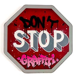 Painting, Don’t Stop Graffiti, Gripe