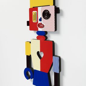 Sculpture, Queen Robot- 3D wall sculpture, Zion Ezri