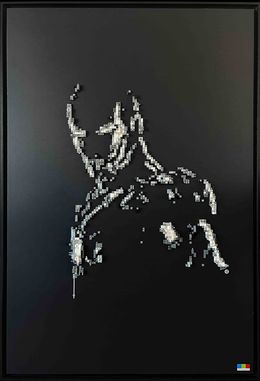 Scultura, Iron Man's shadow, BrickBoardBuilder