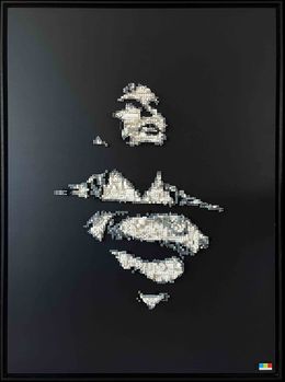 Sculpture, Superman's shadow, BrickBoardBuilder