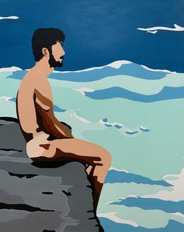 Painting, Sur le quai, Michel Das