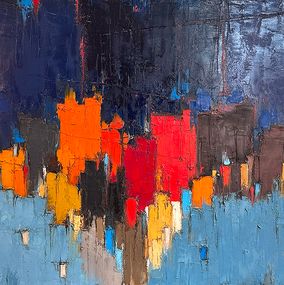 Peinture, Composition au soir, Dominik Sokolowski